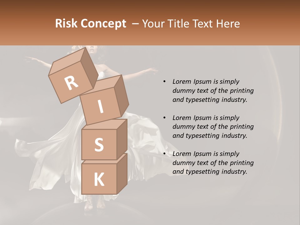 Magical Gray Model PowerPoint Template