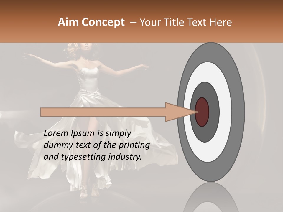 Magical Gray Model PowerPoint Template
