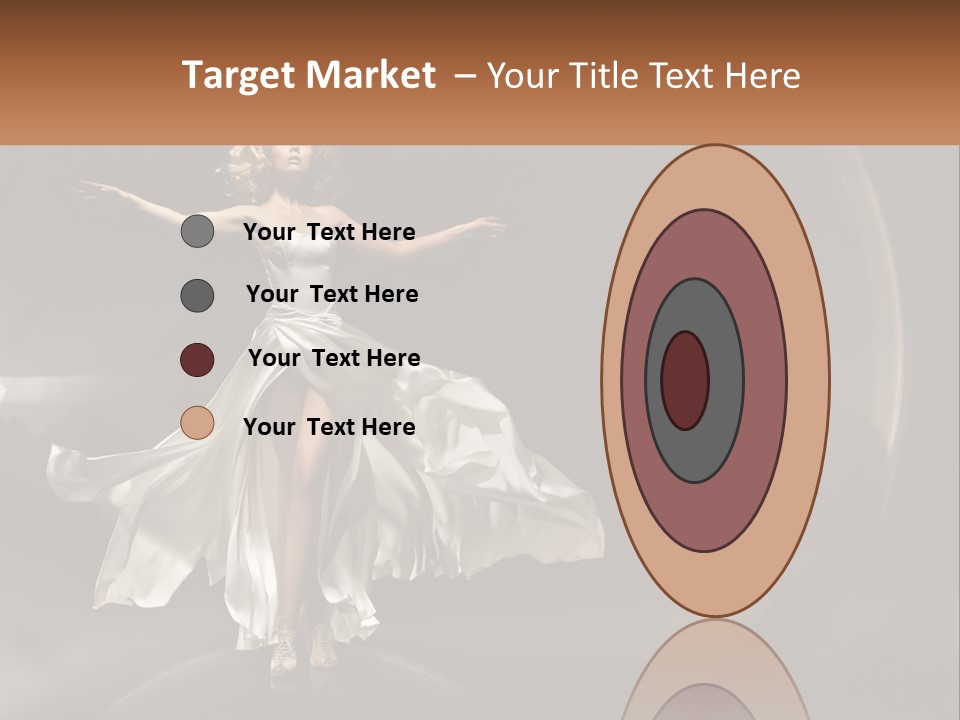 Magical Gray Model PowerPoint Template