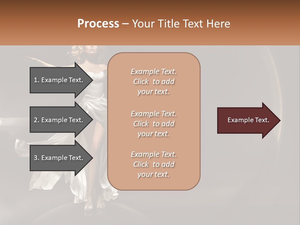 Magical Gray Model PowerPoint Template