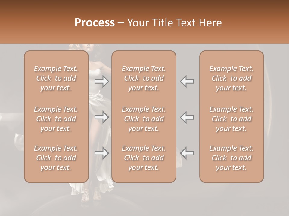 Magical Gray Model PowerPoint Template