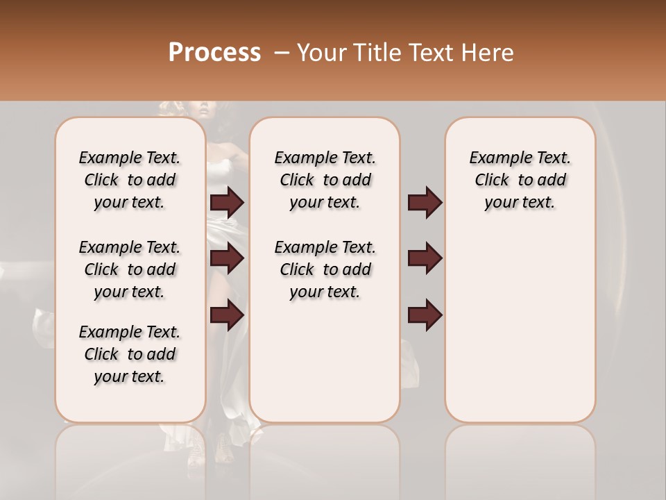 Magical Gray Model PowerPoint Template