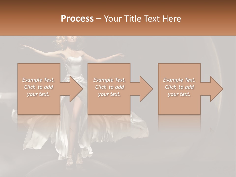 Magical Gray Model PowerPoint Template