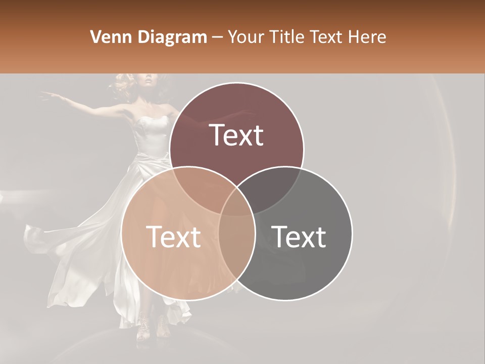 Magical Gray Model PowerPoint Template