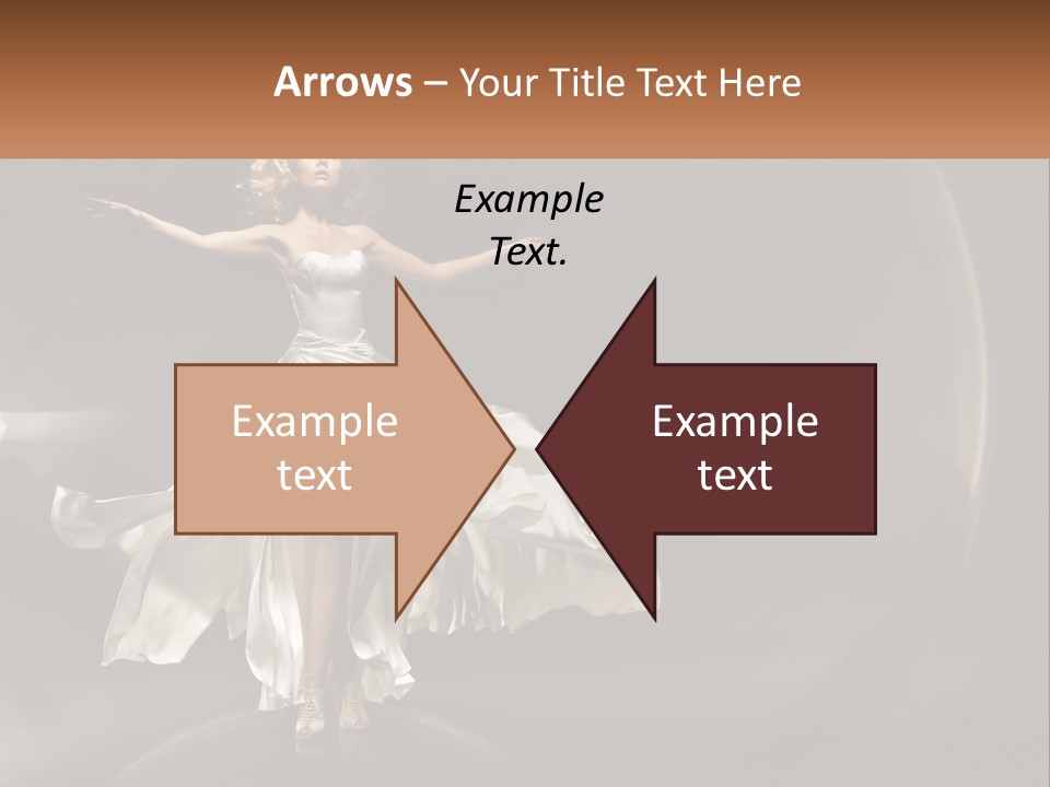 Magical Gray Model PowerPoint Template