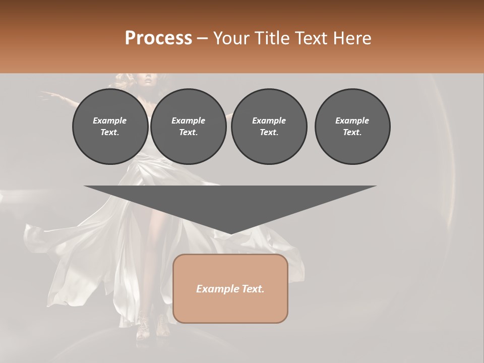 Magical Gray Model PowerPoint Template