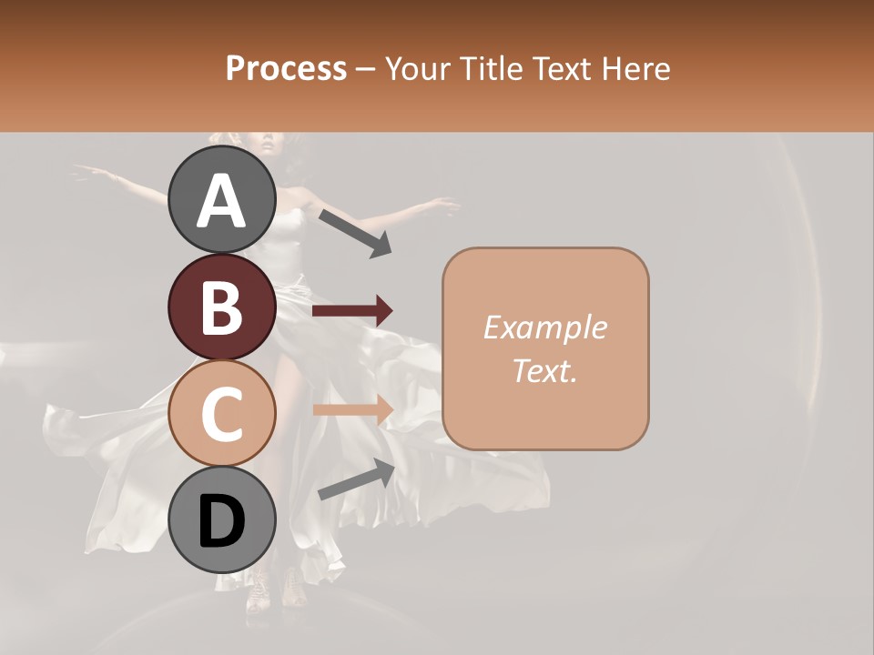 Magical Gray Model PowerPoint Template