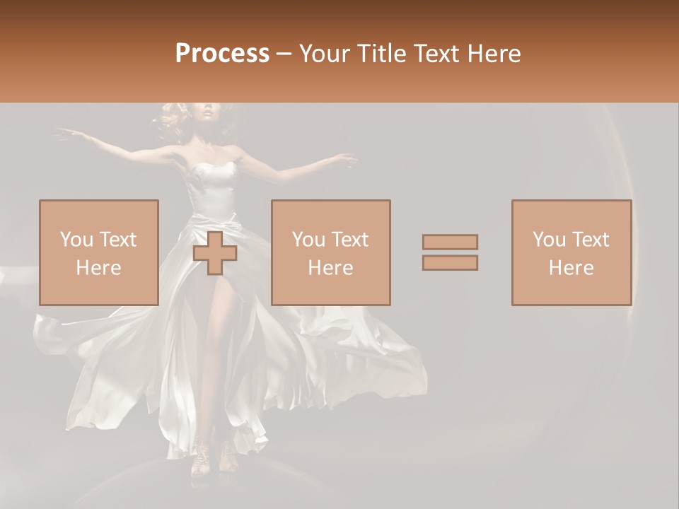 Magical Gray Model PowerPoint Template