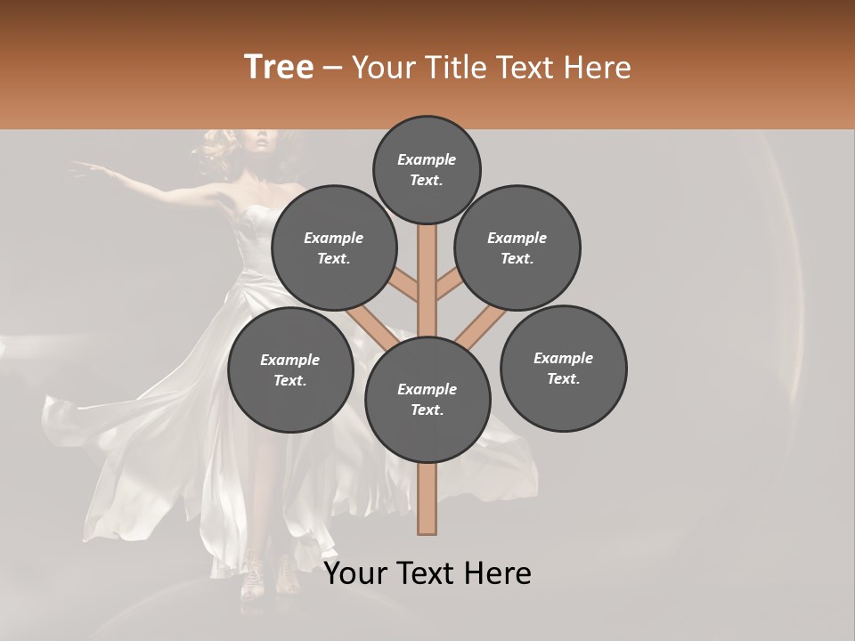 Magical Gray Model PowerPoint Template