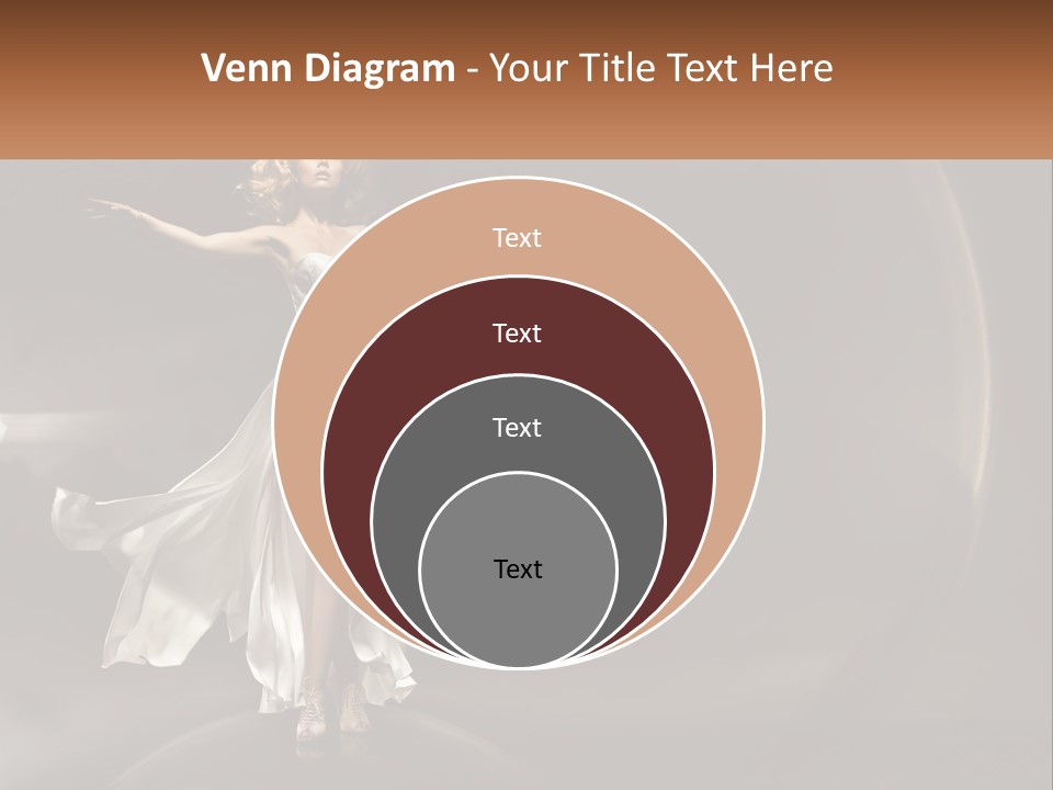 Magical Gray Model PowerPoint Template