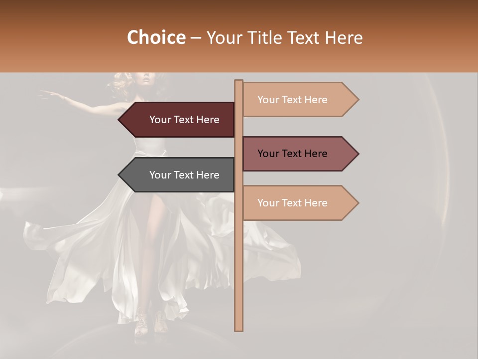 Magical Gray Model PowerPoint Template