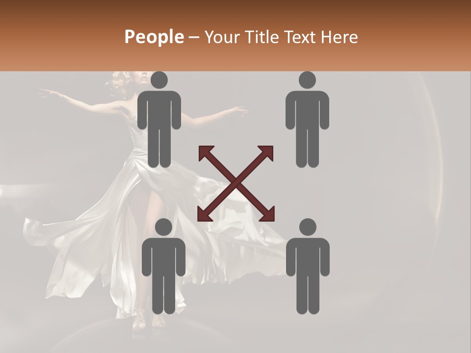 Magical Gray Model PowerPoint Template