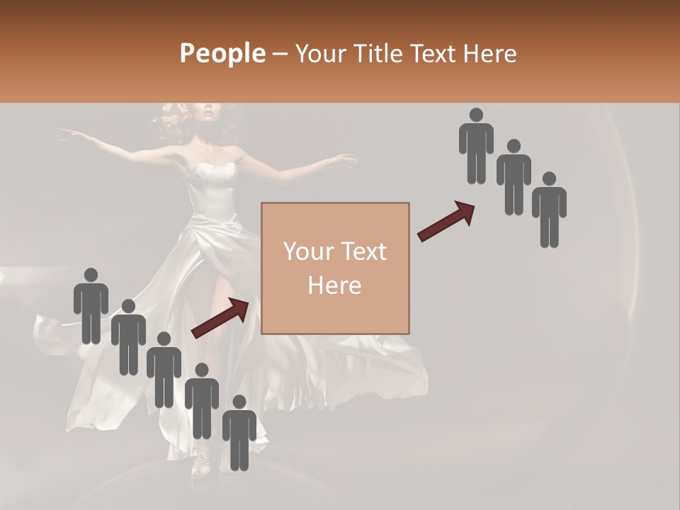 Magical Gray Model PowerPoint Template