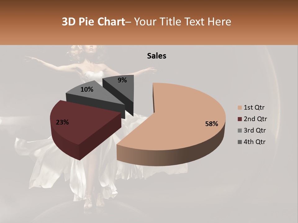 Magical Gray Model PowerPoint Template