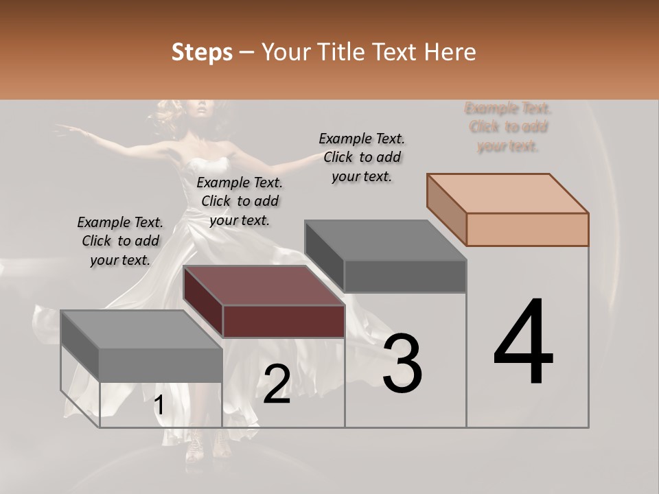 Magical Gray Model PowerPoint Template