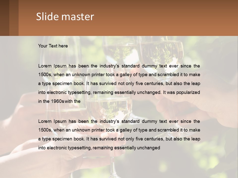 Celebration Restaurant Healthy PowerPoint Template