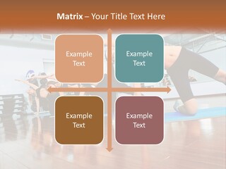 Aerobics Acrobatics Sportsman PowerPoint Template