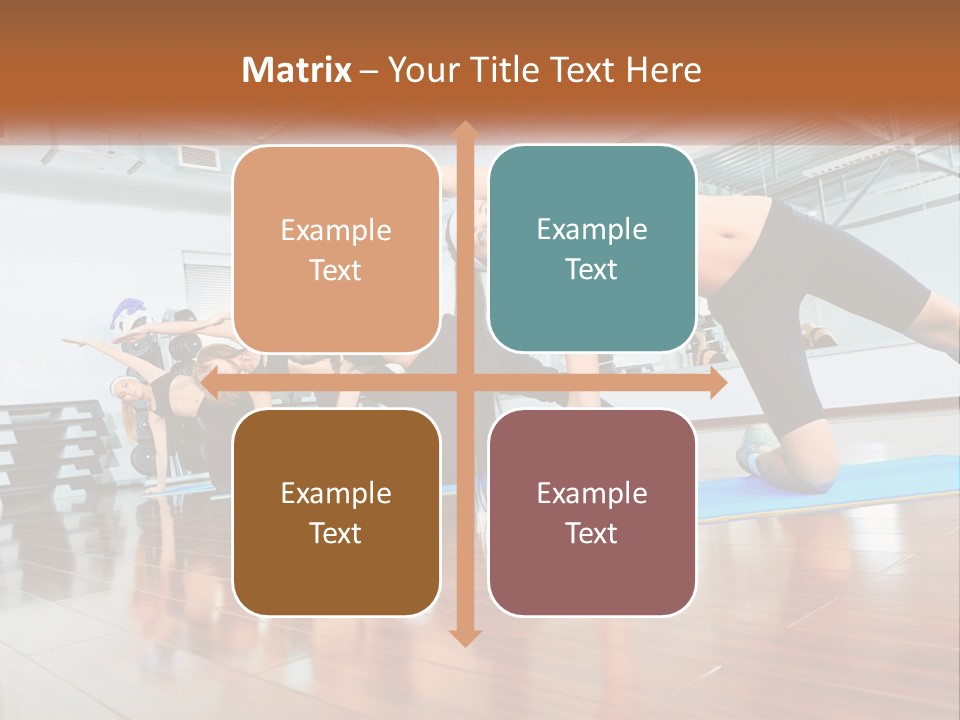 Aerobics Acrobatics Sportsman PowerPoint Template