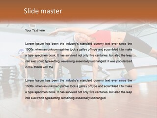 Aerobics Acrobatics Sportsman PowerPoint Template