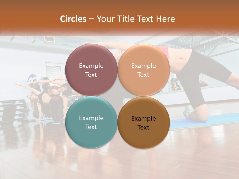 Aerobics Acrobatics Sportsman PowerPoint Template