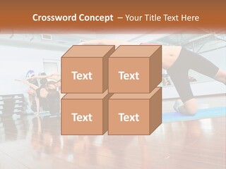 Aerobics Acrobatics Sportsman PowerPoint Template