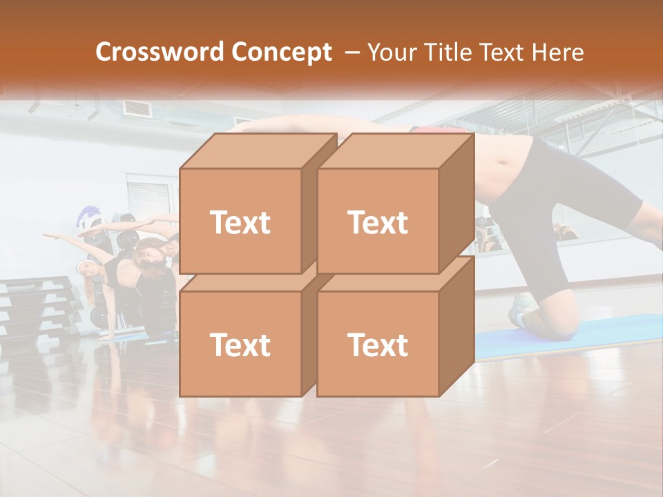 Aerobics Acrobatics Sportsman PowerPoint Template