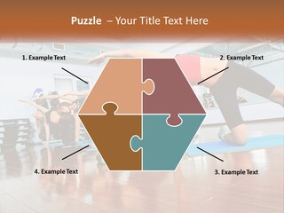 Aerobics Acrobatics Sportsman PowerPoint Template