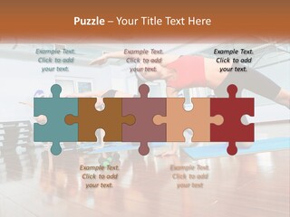 Aerobics Acrobatics Sportsman PowerPoint Template