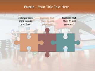 Aerobics Acrobatics Sportsman PowerPoint Template