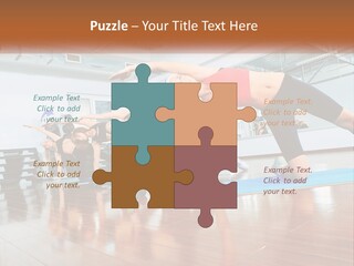 Aerobics Acrobatics Sportsman PowerPoint Template