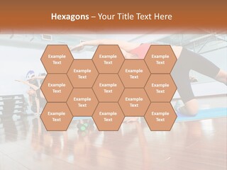 Aerobics Acrobatics Sportsman PowerPoint Template