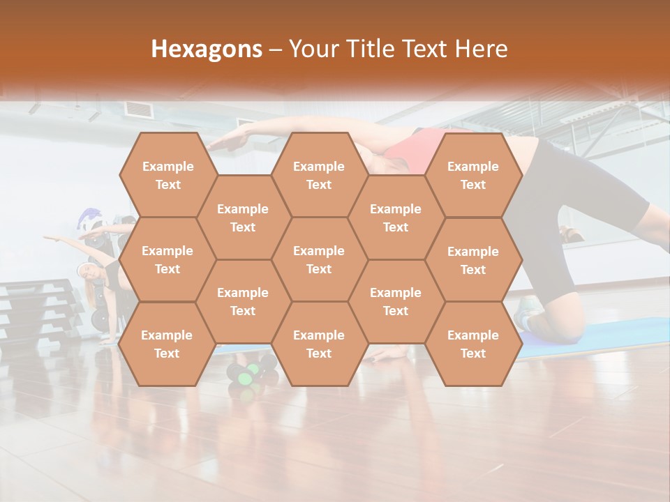 Aerobics Acrobatics Sportsman PowerPoint Template