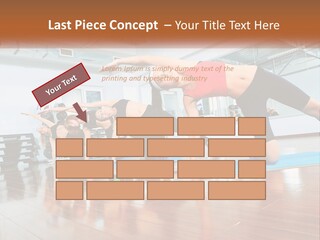 Aerobics Acrobatics Sportsman PowerPoint Template