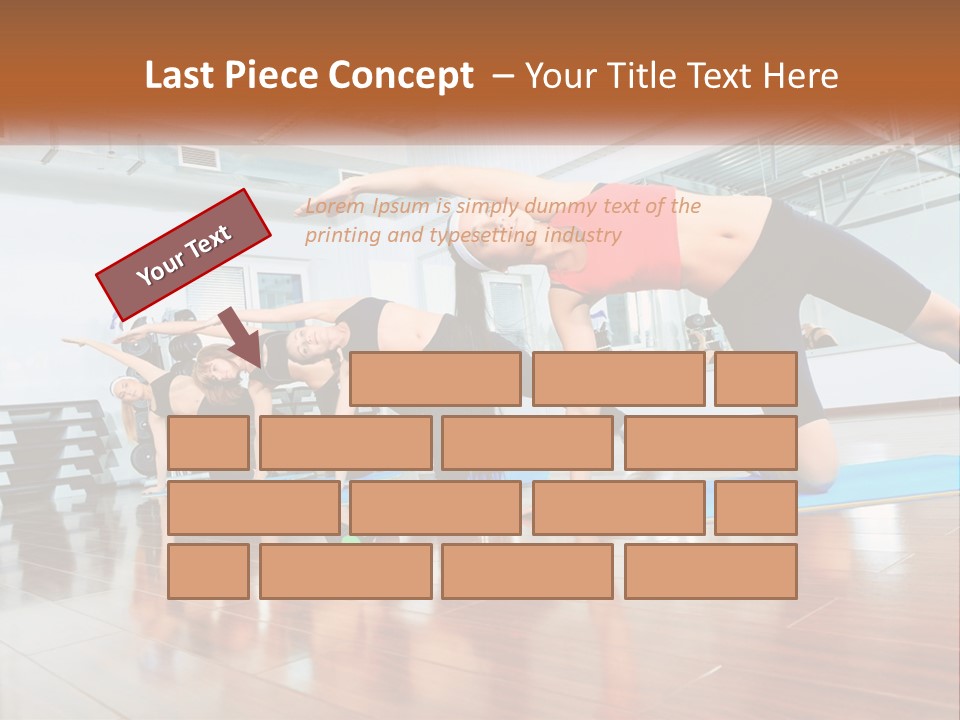 Aerobics Acrobatics Sportsman PowerPoint Template