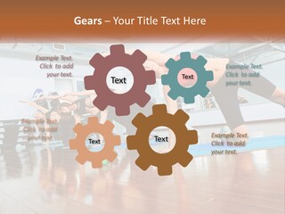 Aerobics Acrobatics Sportsman PowerPoint Template