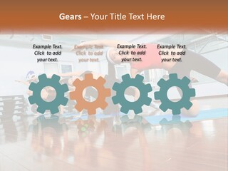 Aerobics Acrobatics Sportsman PowerPoint Template