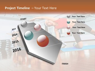 Aerobics Acrobatics Sportsman PowerPoint Template