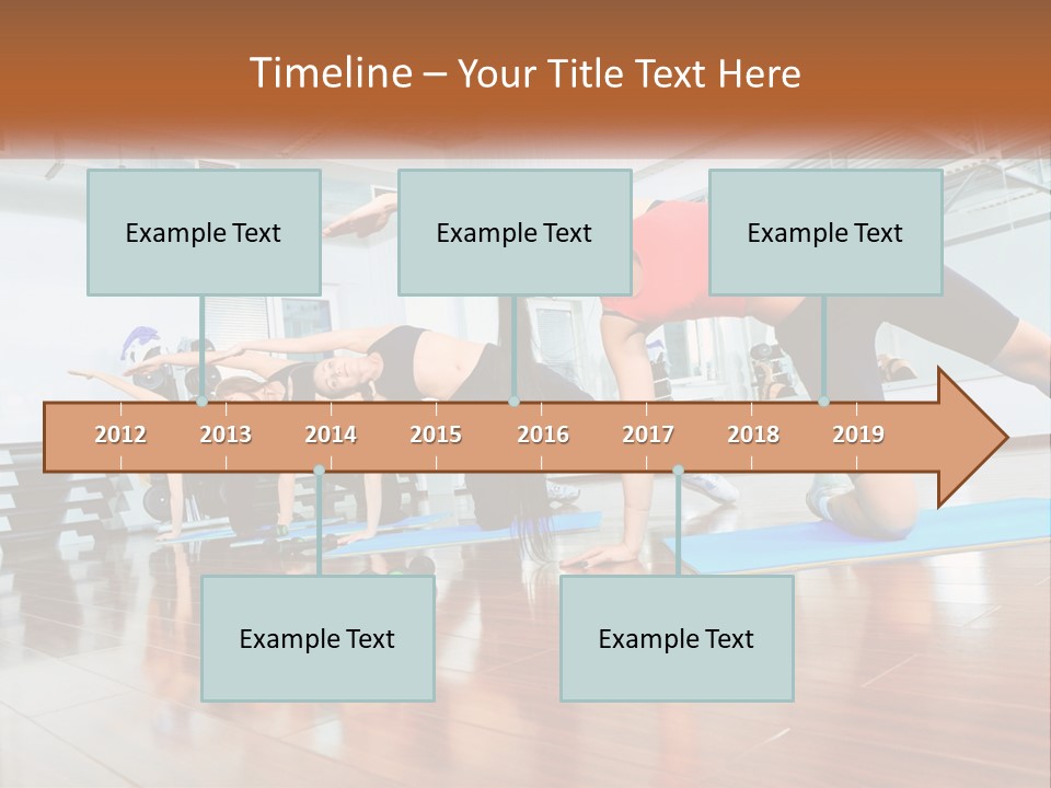 Aerobics Acrobatics Sportsman PowerPoint Template
