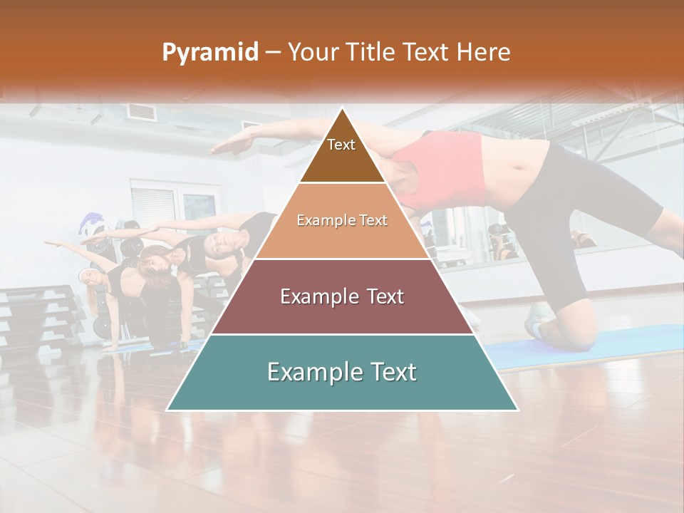 Aerobics Acrobatics Sportsman PowerPoint Template