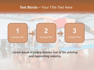 Aerobics Acrobatics Sportsman PowerPoint Template