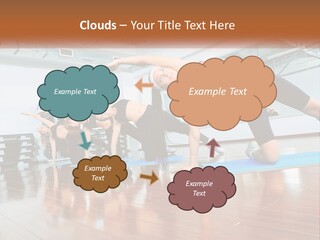 Aerobics Acrobatics Sportsman PowerPoint Template