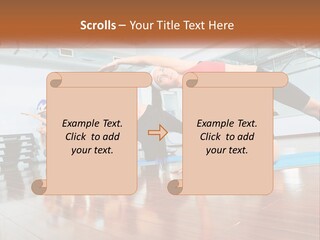 Aerobics Acrobatics Sportsman PowerPoint Template