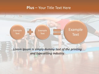 Aerobics Acrobatics Sportsman PowerPoint Template