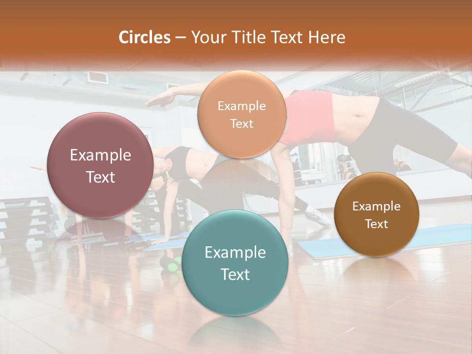 Aerobics Acrobatics Sportsman PowerPoint Template