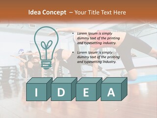 Aerobics Acrobatics Sportsman PowerPoint Template