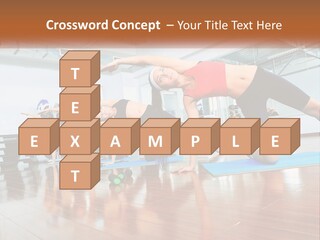 Aerobics Acrobatics Sportsman PowerPoint Template