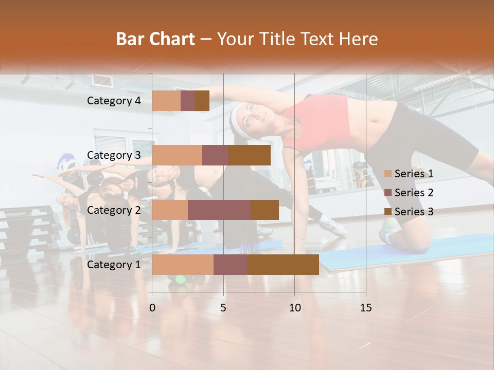 Aerobics Acrobatics Sportsman PowerPoint Template