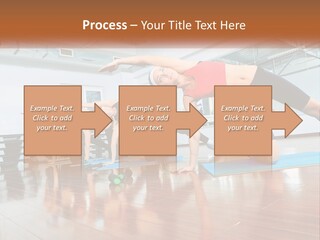 Aerobics Acrobatics Sportsman PowerPoint Template