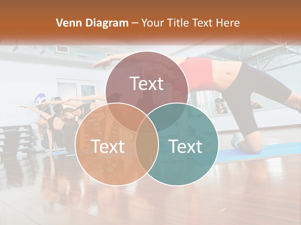 Aerobics Acrobatics Sportsman PowerPoint Template