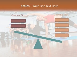 Aerobics Acrobatics Sportsman PowerPoint Template